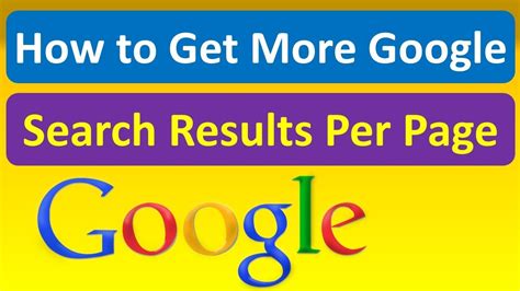 how to get 100 search results on google|How to Get More Google Search Results per Page .